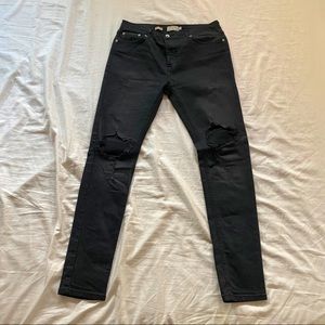 Topman Skinny Stretch Jeans